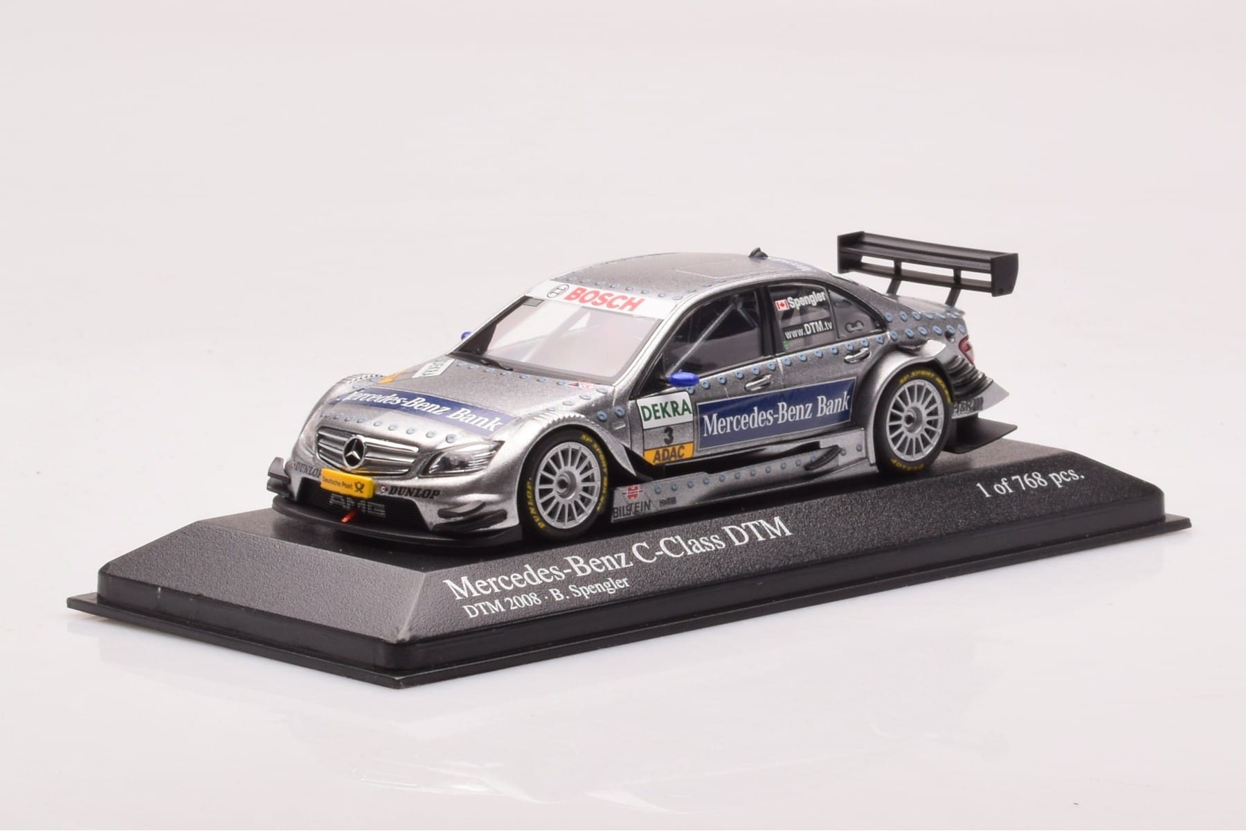 Mercedes C-Class W204 DTM Team AMG Mercedes #3 B. Spengler DTM 2008 Minichamps 1:43 400083803 Diecast — photo 2 of 4