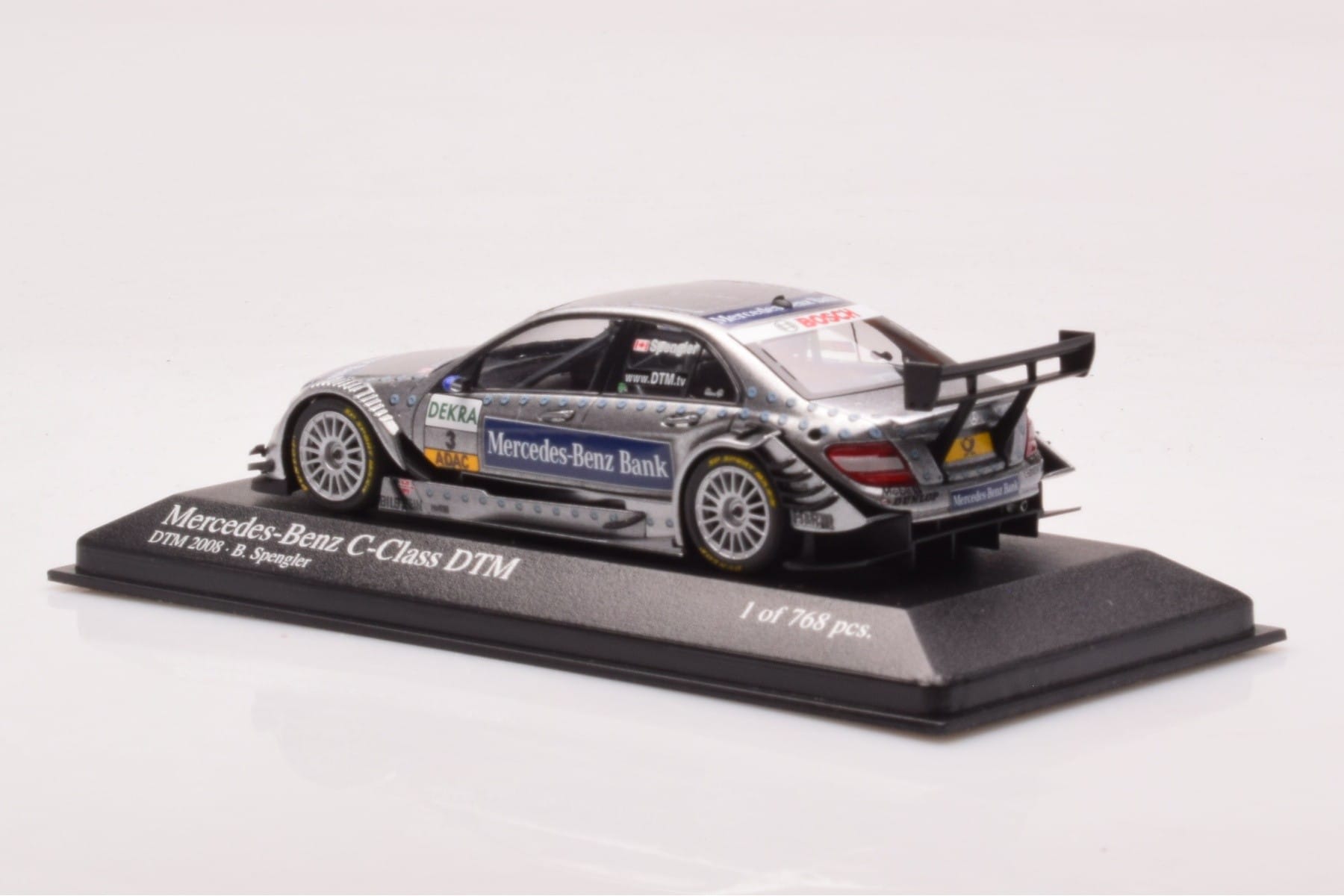 Mercedes C-Class W204 DTM Team AMG Mercedes #3 B. Spengler DTM 2008 Minichamps 1:43 400083803 Diecast — photo 3 of 4