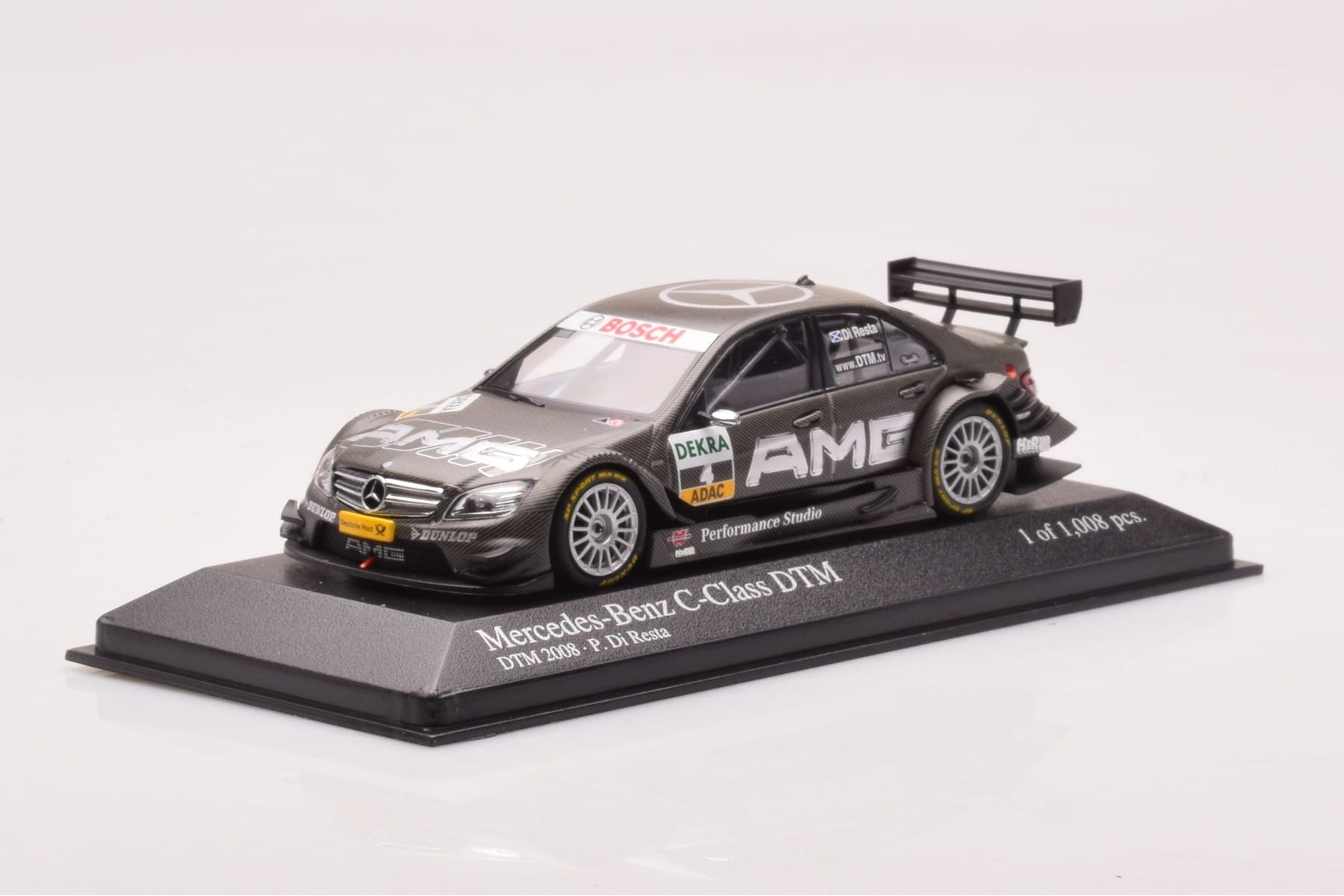 Mercedes C-Class W204 DTM Team AMG Mercedes #4 P. di Resta DTM 2008 Minichamps 1:43 400083804 Diecast — photo 2 of 4