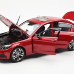 Mercedes C-Class W205 Red Metallic Asia Exclusive Norev 1:18 - image 2 of 8