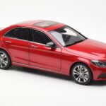 Mercedes C-Class W205 Red Metallic Asia Exclusive Norev 1:18 - image 6 of 8