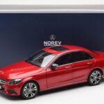 Mercedes C-Class W205 Red Metallic Asia Exclusive Norev 1:18 - image 8 of 8
