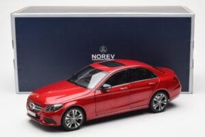 Mercedes C-Class W205 Red Metallic Asia Exclusive Norev 1:18 183835 Diecast — photo 8 of 8