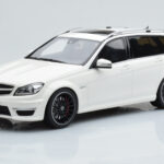 Mercedes C63 AMG S204 T-Model White GT Spirit 1:18