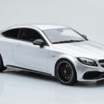 Mercedes C63S AMG C205 Coupe Silver GT Spirit 1:18 - image 4 of 6