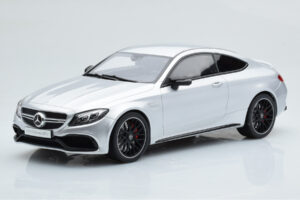 Mercedes C63S AMG C205 Coupe Silver GT Spirit 1:18