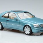 Mercedes CL600 C140 Blue Metallic Norev 1:18 183448 Diecast - image 5 of 7