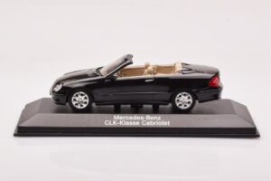 Mercedes CLK A209 Cabriolet Obsidian Black Metallic Minichamps 1:43