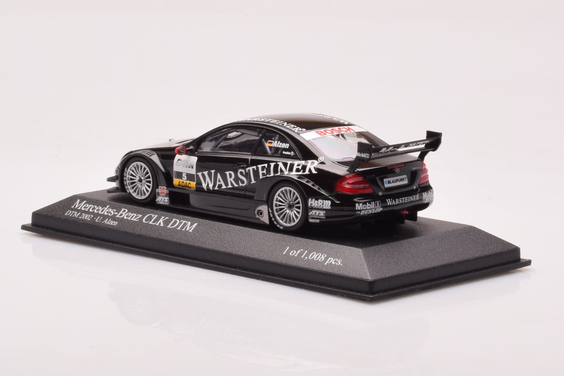 Mercedes CLK DTM Team Warsteiner AMG #5 U. Alzen DTM 2002 Minichamps 1:43 400023025 Diecast — photo 3 of 4