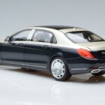 Mercedes Maybach S650 X222 Silver Blue Norev 1:18 B66960615 Diecast - image 6 of 7