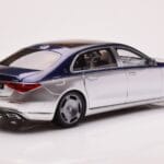 Mercedes Maybach S680 W223 Nautical Blue Cirrus Silver Almost Real 1:18 - image 3 of 8