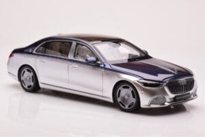 Mercedes Maybach S680 W223 Nautical Blue Cirrus Silver Almost Real 1:18 820125 Diecast — photo 6 of 8