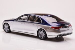 Mercedes Maybach S680 W223 Nautical Blue Cirrus Silver Almost Real 1:18 820125 Diecast — photo 7 of 8