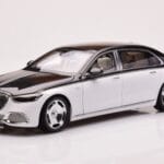 Mercedes Maybach S680 W223 Obsidian Black Diamond White Almost Real 1:18