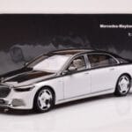 Mercedes Maybach S680 W223 Obsidian Black Diamond White Almost Real 1:18 - image 7 of 7