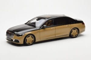 Mercedes Maybach S680 W223 Obsidian Black Sand Almost Real 1:18 820124