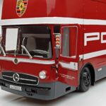 Mercedes O317 Porsche Transporter Red CMR 1:18 - image 4 of 12