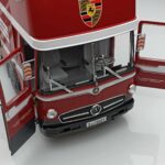 Mercedes O317 Porsche Transporter Red CMR 1:18 - image 6 of 12