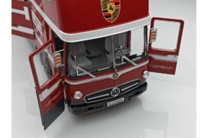 Mercedes O317 Porsche Transporter Red CMR 1:18 CMR149 Diecast — photo 6 of 12