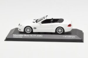 Mercedes SL 55 AMG R230 White Minichamps 1:43 400036170