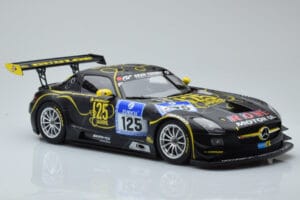 Mercedes SLS AMG GT3 Rowe Racing #125 Zehe / Bullitt / Renger / Hartung ADAC 24 Hours of Nurburgring 2013 Minichamps 1:18 151 — photo 4 of 6