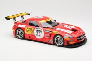Mercedes SLS AMG GT3 #35 Team Black Falcon T. Heyer / Jafer / Lemeret 24 Hours of Spa 2011 Minichamps 1:18 151113135 Diecast — photo 4 of 6