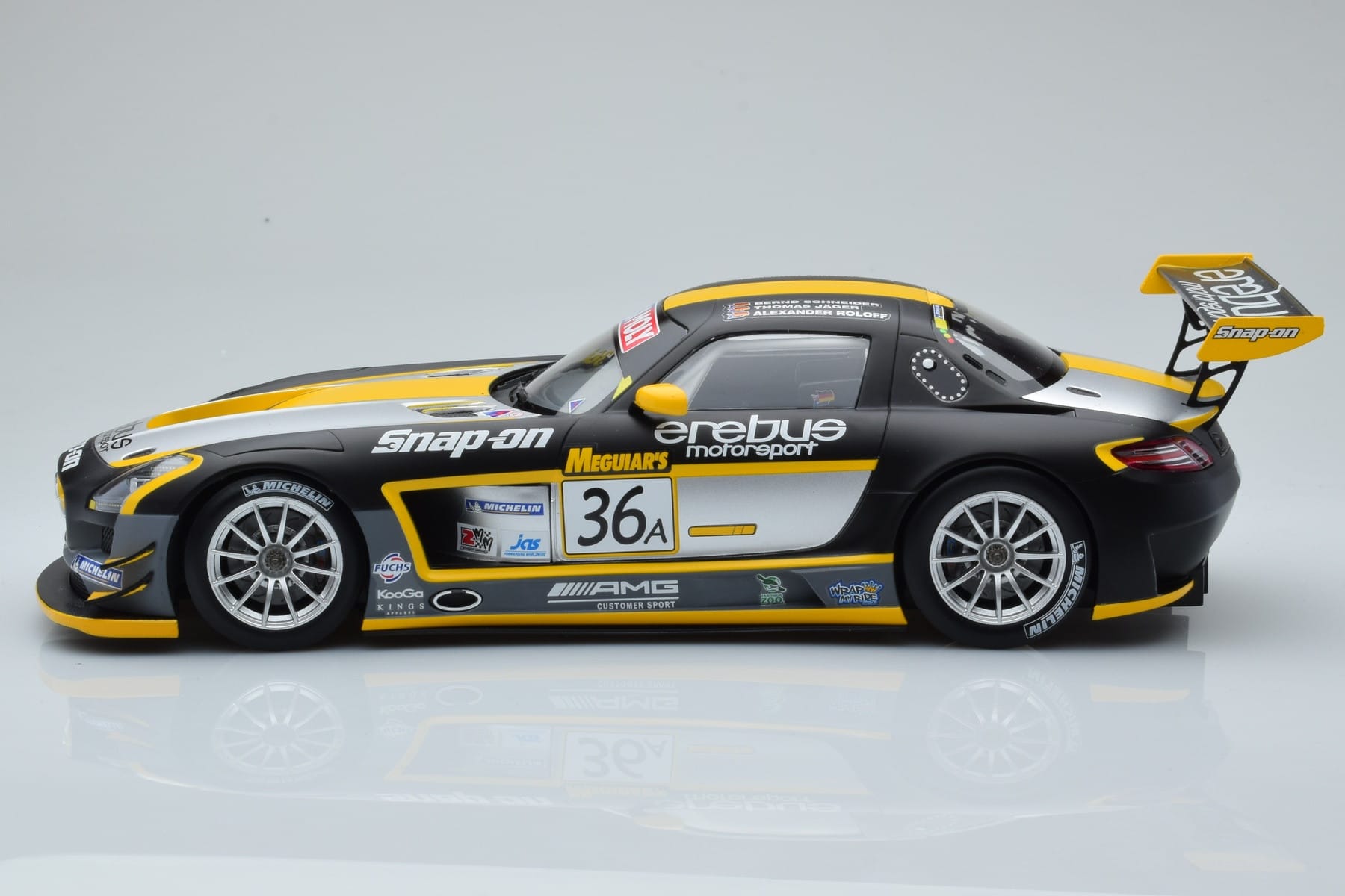 Mercedes SLS AMG GT3 Team Erebus Motorsport #36 B. Schneider / A. Jager / C. Roloff Winners Bathurst 12 Hours 2013 Minichamps — photo 3 of 6