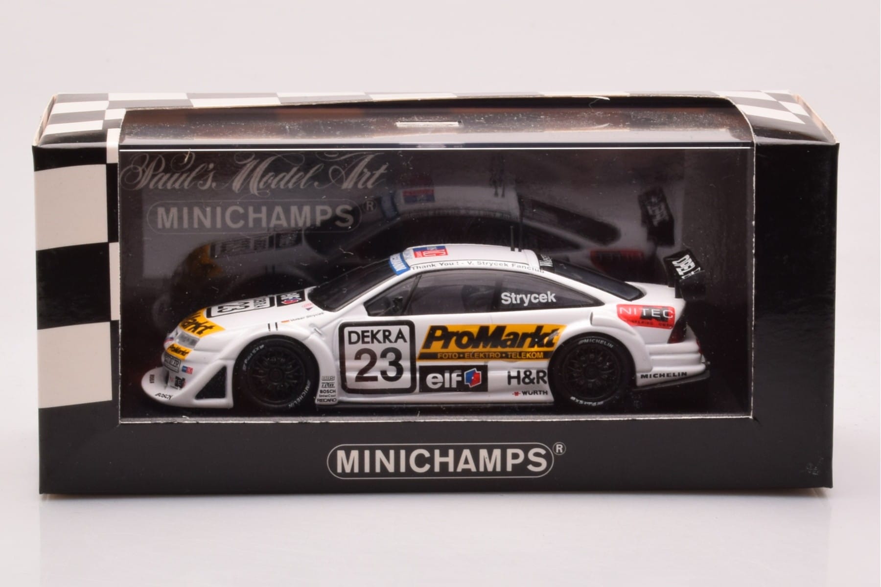 Opel Calibra V6 4x4 #23 Opel Motorsport Strycek ITC 1996 Minichamps 1:43 430964323 Diecast — photo 4 of 4