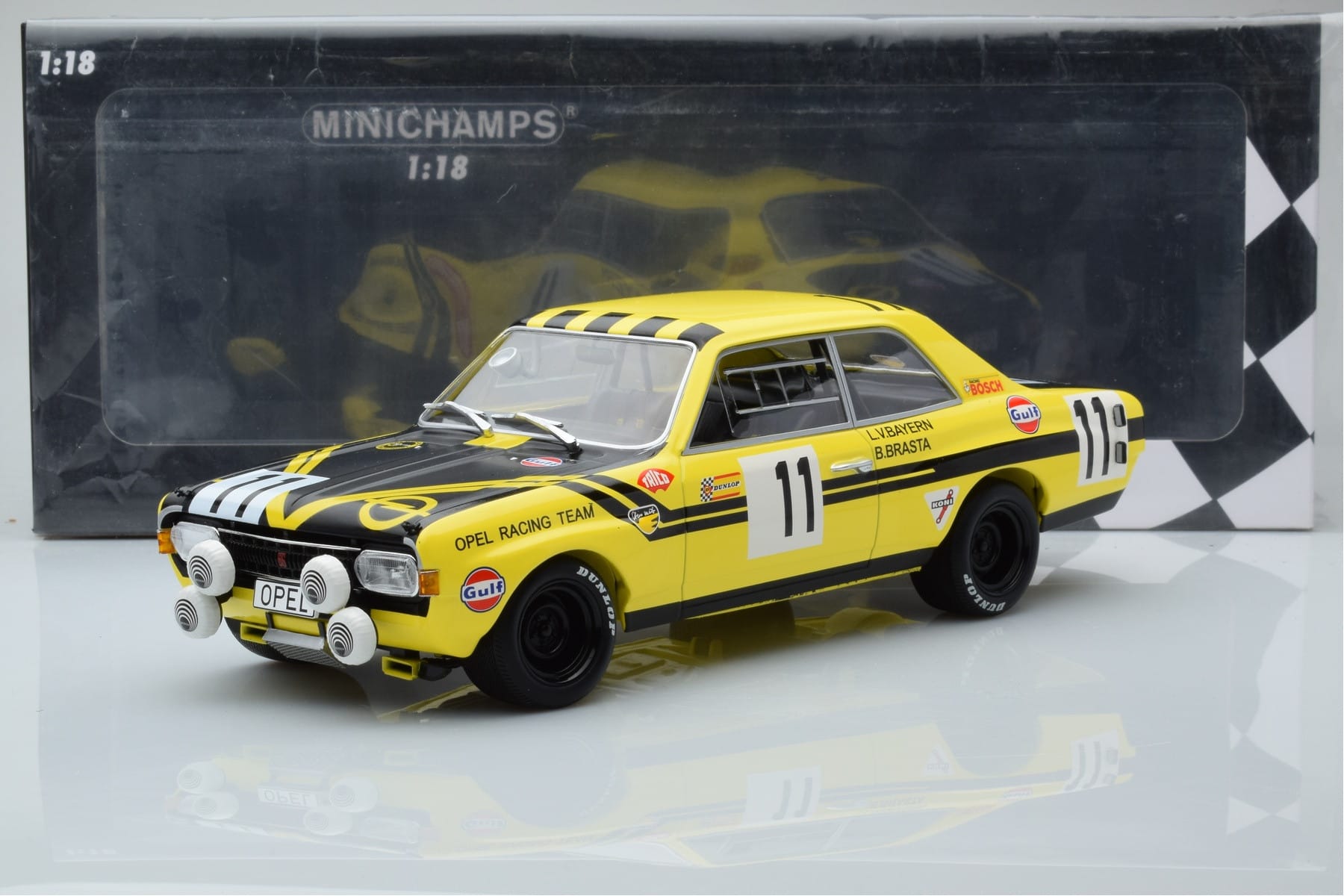 Opel Commodore A Steinmetz #11 E. von Bayern / Johansson 24 Hours of Spa 1970 Minichamps 1:18 155704611 Diecast — photo 6 of 6