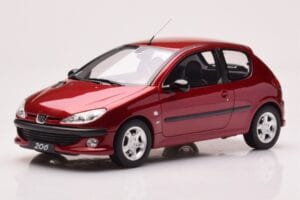Peugeot 206 S16 Red Otto 1:18 OT1039