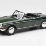 Peugeot 404 Cabriolet Antique Green Limited Edition Norev 1:18 184829