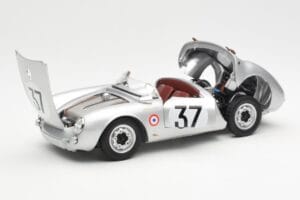 Porsche 550 RS Spyder #37 H. Polensky / R. von Frankenberg 24 Hours of Le Mans 1955 Schuco 1:18 450033400 Diecast — photo 2 of 8