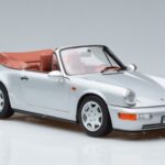Porsche 911 964 Carrera 2 Cabriolet Silver Norev 1:18 187330 Diecast - image 5 of 7
