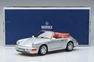 Porsche 911 964 Carrera 2 Cabriolet Silver Norev 1:18 187330 Diecast — photo 7 of 7