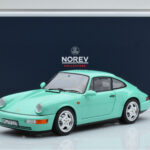 Porsche 911 964 Carrera 2 Mint Green Norev 1:18 - image 8 of 8