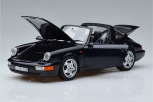 Porsche 911 964 Carrera 4 Targa Blue Norev 1:18 187340 Diecast — photo 2 of 8