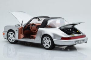 Porsche 911 964 Carrera 4 Targa Polar Silver Norev 1:18 187342 Diecast — photo 3 of 9