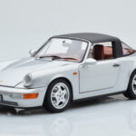 Porsche 911 964 Carrera 4 Targa Polar Silver Norev 1:18 - image 4 of 9