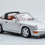 Porsche 911 964 Carrera 4 Targa Polar Silver Norev 1:18 - image 7 of 9