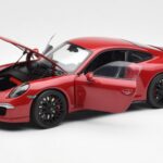 Porsche 911 991 Carrera GTS Carmine Red Schuco 1:18 450039000 - image 2 of 8