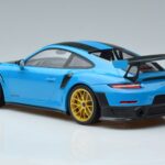 Porsche 911 991.2 GT3 RS Weissach Package Miami Blue Gold Wheels Minichamps 1:18 153068310 Diecast - image 5 of 6