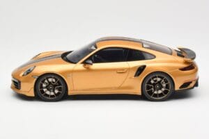 Porsche 911 991.2 Turbo S Exclusive Gold GT Spirit 1:18 GT444 Resin — photo 3 of 6