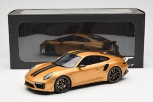 Porsche 911 991.2 Turbo S Exclusive Gold GT Spirit 1:18 GT444 Resin — photo 6 of 6