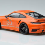 Porsche 911 992 Turbo S China 20th Anniversary Orange Minichamps 1:18 - image 5 of 6