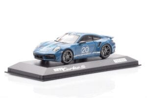 Porsche 911 992 Turbo S Oslo Blue Minichamps 1:43 WAP0209050N001 Diecast — photo 2 of 4