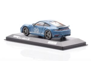 Porsche 911 992 Turbo S Oslo Blue Minichamps 1:43 WAP0209050N001 Diecast — photo 3 of 4