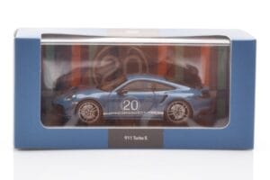 Porsche 911 992 Turbo S Oslo Blue Minichamps 1:43 WAP0209050N001 Diecast — photo 4 of 4