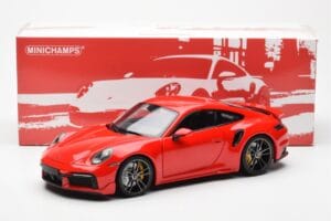 Porsche 911 992 Turbo S Sport Design Red Minichamps 1:18 113069078 Diecast — photo 8 of 8