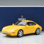 Porsche 911 993 Carrera Yellow Norev 1:18 187596 Diecast - image 6 of 6