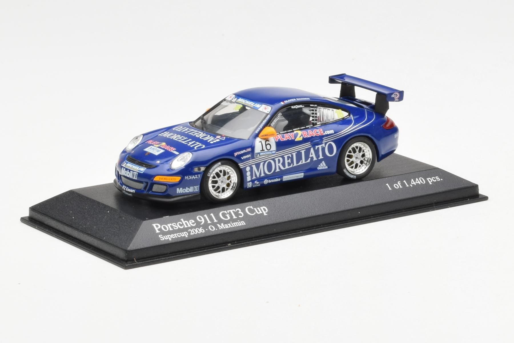 Porsche 911 996 GT3 Cup Team Morellato #16 O. Maximin Porsche Supercup 2006 Minichamps 1:43 400066416 Diecast — photo 2 of 4